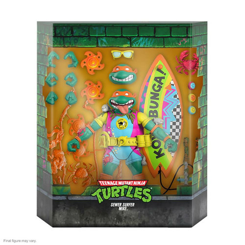 SUPER 7 TMNT: Ultimates Wave 6 - Sewer Surfer Mike 7 inch Action Figure SUPER 7 TMNT: Ultimates Wave 6 - Sewer Surfer Mike 7 inch Action Figure