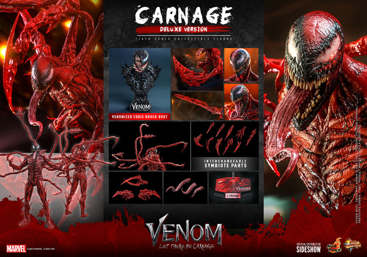 Marvel: Venom Let There Be Carnage - Deluxe Carnage 1:6 Scale Figure Marvel: Venom Let There Be Carnage - Deluxe Carnage 1:6 Scale Figure
