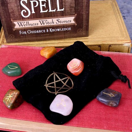 Nemesis Now Ltd Salem's Spell Kit Set of Six Witches Wellness Stones in Decorated Box Nemesis Now Ltd Salem's Spell Kit Set of Six Witches Wellness Stones in Decorated Box
