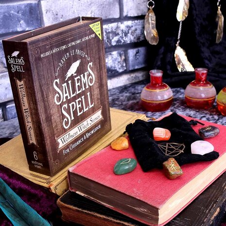 Nemesis Now Ltd Salem's Spell Kit Set of Six Witches Wellness Stones in Decorated Box Nemesis Now Ltd Salem's Spell Kit Set of Six Witches Wellness Stones in Decorated Box