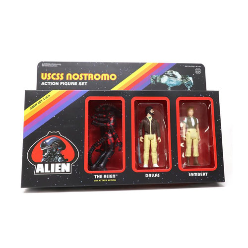 SUPER 7 Alien: Pack C - 3.75 inch ReAction Figure 3-Pack SUPER 7 Alien: Pack C - 3.75 inch ReAction Figure 3-Pack