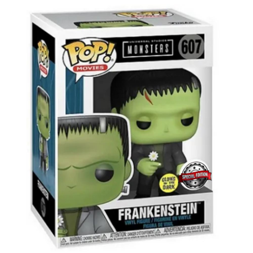 FUNKO Funko Pop! Movies: Monsters - Frankenstein (with Flower - Glow-in-the-dark) - US Exclusive FUNKO Funko Pop! Movies: Monsters - Frankenstein (with Flower - Glow-in-the-dark) - US Exclusive