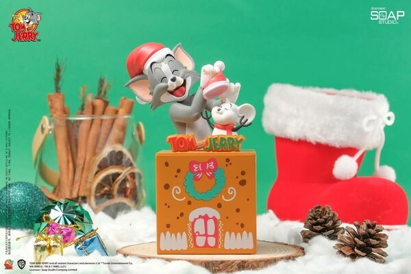 soap studios Tom and Jerry: Mysterious Box Series - Christmas Surprise PVC Statue soap studios Tom and Jerry: Mysterious Box Series - Christmas Surprise PVC Statue