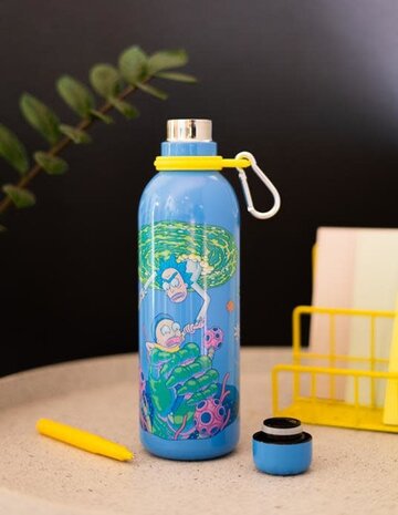 rickandmorty Rick and Morty: Hot&Cold Metal Bottle rickandmorty Rick and Morty: Hot&Cold Metal Bottle