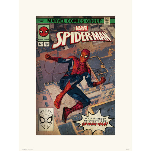 Grupoerik Marvel: Spiderman Comic Front Print 30x40 Cm Grupoerik Marvel: Spiderman Comic Front Print 30x40 Cm