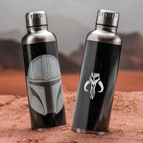 Paladone Star Wars: The Mandalorian - Mandalorian Metal Water Bottle Paladone Star Wars: The Mandalorian - Mandalorian Metal Water Bottle