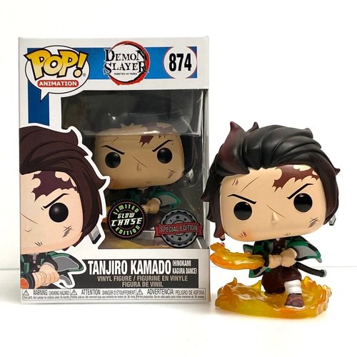 FUNKO Pop! Anime: Demon Slayer - Tanjiro Kamado Flame Kagura Dance *GLOW CHASE* Special Edition Exclusive FUNKO Pop! Anime: Demon Slayer - Tanjiro Kamado Flame Kagura Dance *GLOW CHASE* Special Edition Exclusive
