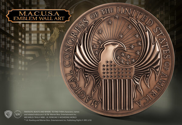 The Noble Collection Harry Potter: Fantastic Beasts - MACUSA Crest Wall Art The Noble Collection Harry Potter: Fantastic Beasts - MACUSA Crest Wall Art