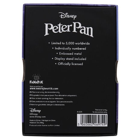 Disney: Peter Pan Limited Edition Ingot Disney: Peter Pan Limited Edition Ingot