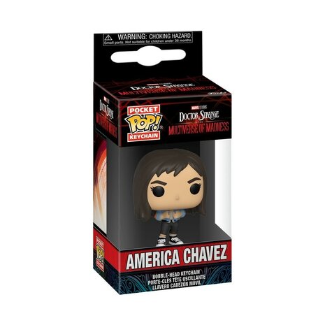 Funko Pocket Pop! Keychain: Doctor Strange in the Multiverse of Madness - America Chavez Funko Pocket Pop! Keychain: Doctor Strange in the Multiverse of Madness - America Chavez