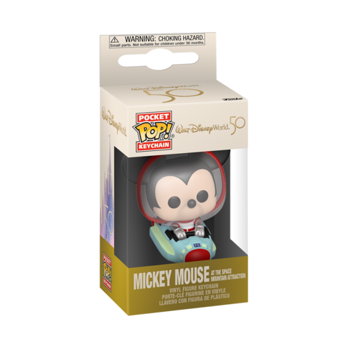 FUNKO Pocket Pop! Keychain: Disney World 50th Anniversary - Mickey Mouse at the Space Mountain Attraction FUNKO Pocket Pop! Keychain: Disney World 50th Anniversary - Mickey Mouse at the Space Mountain Attraction
