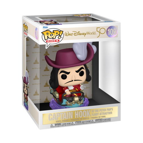 FUNKO Pop! Disney: Disney World 50th Anniversary - Captain Hook at the Peter Pan's Flight Attraction FUNKO Pop! Disney: Disney World 50th Anniversary - Captain Hook at the Peter Pan's Flight Attraction