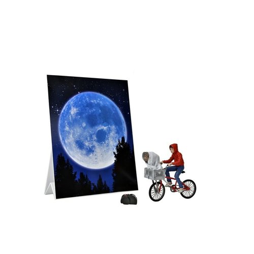 NECA E.T. the Extra-Terrestrial: 40th Anniversary - Elliott and E.T. on Bicycle 7 inch Action Figure NECA E.T. the Extra-Terrestrial: 40th Anniversary - Elliott and E.T. on Bicycle 7 inch Action Figure