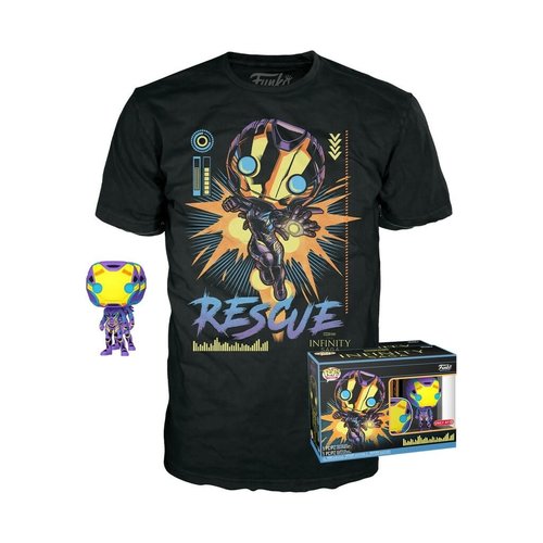 FUNKO Pop! and Tee: Marvel Blacklight - Rescue T-Shirt FUNKO Pop! and Tee: Marvel Blacklight - Rescue T-Shirt