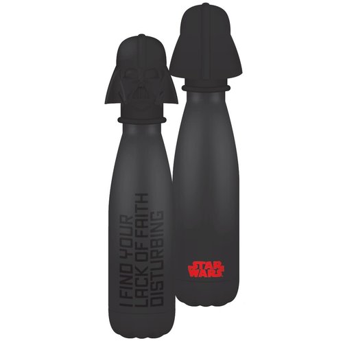 Half Moon Bay Star Wars: Darth Vader Metal Water Bottle with 3D Lid Half Moon Bay Star Wars: Darth Vader Metal Water Bottle with 3D Lid