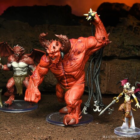 wizkids Dungeons & Dragons: Icons of the Realms - Archdevils Hutijin Moloch Titivilus Miniature Set
