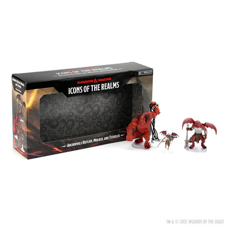 wizkids Dungeons & Dragons: Icons of the Realms - Archdevils Hutijin Moloch Titivilus Miniature Set