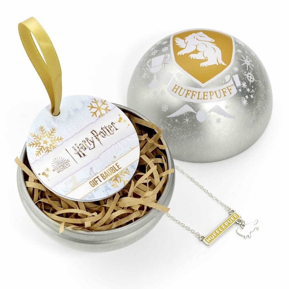 The Carat Shop Harry Potter: Hufflepuff Bauble with House Necklace The Carat Shop Harry Potter: Hufflepuff Bauble with House Necklace