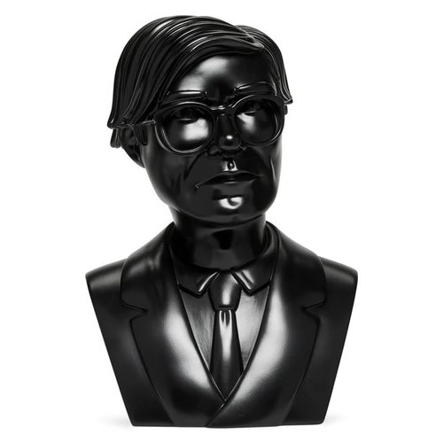 Kidrobot Andy Warhol 12" Bust Vinyl Art Sculpture - Black Edition Kidrobot Andy Warhol 12" Bust Vinyl Art Sculpture - Black Edition