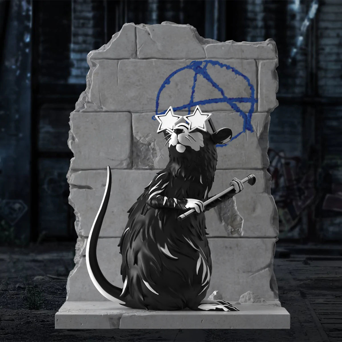 Anarchy Rat by Brandalised Designer Statue - Fans