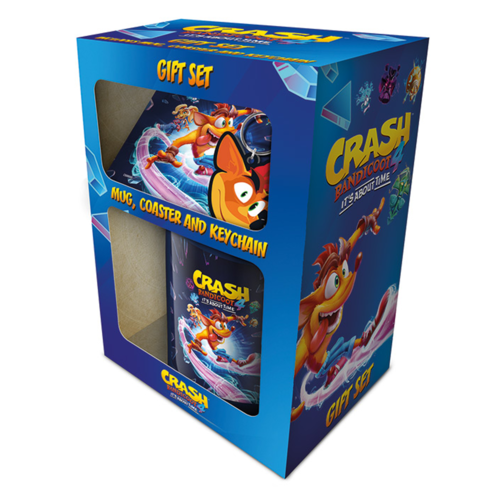 Pyramid International Crash Bandicoot 4 - About Time Mug, Coaster and Keychain Gift Set Pyramid International Crash Bandicoot 4 - About Time Mug, Coaster and Keychain Gift Set