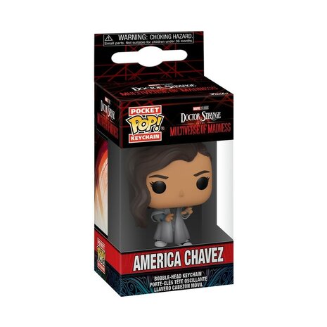 Funko Pocket Pop! Keychain: Doctor Strange in the Multiverse of Madness - America Chavez Funko Pocket Pop! Keychain: Doctor Strange in the Multiverse of Madness - America Chavez