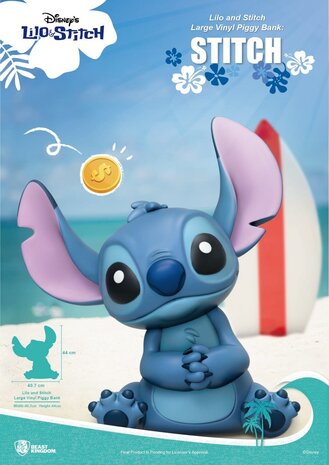 Beast Kingdom Disney: Lilo and Stitch - Stitch Large Vinyl Piggy Bank Beast Kingdom Disney: Lilo and Stitch - Stitch Large Vinyl Piggy Bank