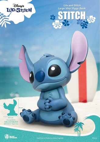 Beast Kingdom Disney: Lilo and Stitch - Stitch Large Vinyl Piggy Bank Beast Kingdom Disney: Lilo and Stitch - Stitch Large Vinyl Piggy Bank