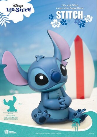 Beast Kingdom Disney: Lilo and Stitch - Stitch Large Vinyl Piggy Bank Beast Kingdom Disney: Lilo and Stitch - Stitch Large Vinyl Piggy Bank