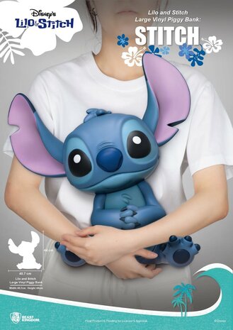 Beast Kingdom Disney: Lilo and Stitch - Stitch Large Vinyl Piggy Bank Beast Kingdom Disney: Lilo and Stitch - Stitch Large Vinyl Piggy Bank