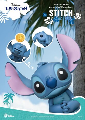 Beast Kingdom Disney: Lilo and Stitch - Stitch Large Vinyl Piggy Bank Beast Kingdom Disney: Lilo and Stitch - Stitch Large Vinyl Piggy Bank