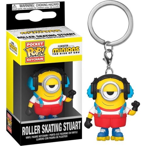 FUNKO Pocket Pop! Keychain: Minions - Roller Skating Stuart FUNKO Pocket Pop! Keychain: Minions - Roller Skating Stuart