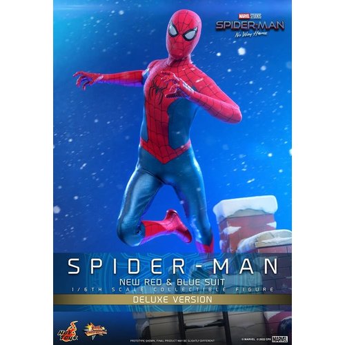 Hot toys Marvel: Spider-Man No Way Home - Deluxe New Red and Blue Suit Spider-Man 1:6 Scale Figure Hot toys Marvel: Spider-Man No Way Home - Deluxe New Red and Blue Suit Spider-Man 1:6 Scale Figure