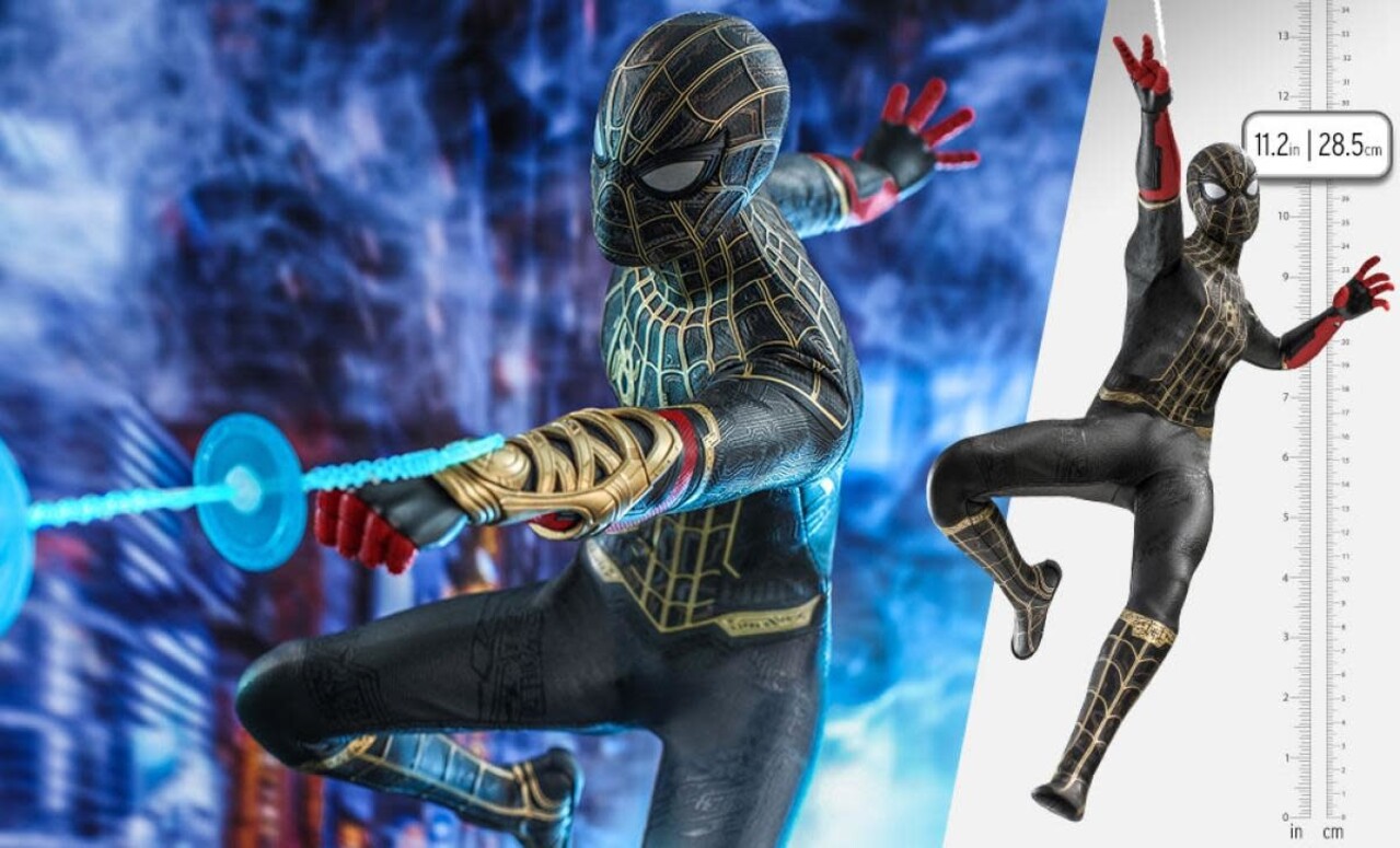 Marvel: Spider-Man No Way Home - Spider-Man Black and Gold Suit 1:6 Scale Figure Marvel: Spider-Man No Way Home - Spider-Man Black and Gold Suit 1:6 Scale Figure