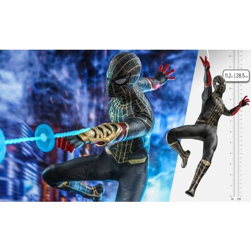 Hot toys Marvel: Spider-Man No Way Home - Spider-Man Black and Gold Suit 1:6 Scale Figure Hot toys Marvel: Spider-Man No Way Home - Spider-Man Black and Gold Suit 1:6 Scale Figure