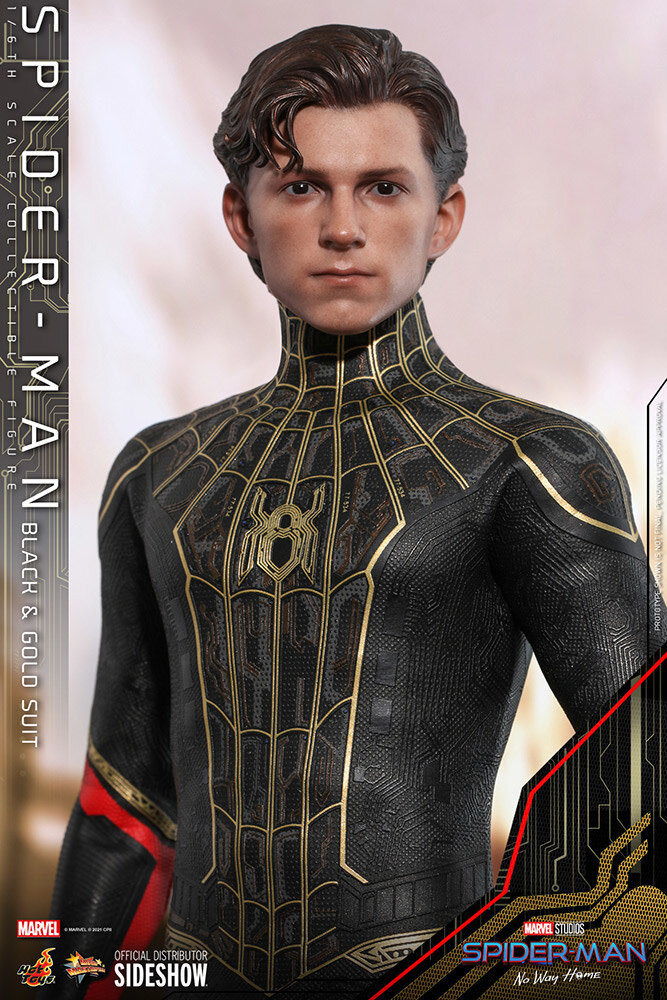 Marvel: Spider-Man No Way Home - Spider-Man Black and Gold Suit 1:6 Scale Figure Marvel: Spider-Man No Way Home - Spider-Man Black and Gold Suit 1:6 Scale Figure