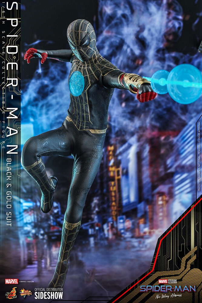 Marvel: Spider-Man No Way Home - Spider-Man Black and Gold Suit 1:6 Scale Figure