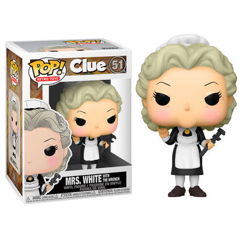 FUNKO Pop! Retro Toys: Clue - Mrs. White with Wrench FUNKO Pop! Retro Toys: Clue - Mrs. White with Wrench