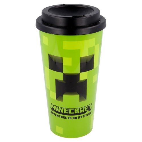 stor Minecraft: Coffee tumbler 520ml, dubbelwandig stor Minecraft: Coffee tumbler 520ml, dubbelwandig