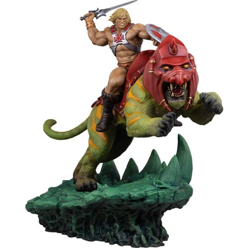 Tweeterhead Masters of the Universe: He-Man and Battle Cat Classic Deluxe Maquette Tweeterhead Masters of the Universe: He-Man and Battle Cat Classic Deluxe Maquette