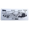 Back to the Future: DeLorean Schematic Plate Back to the Future: DeLorean Schematic Plate