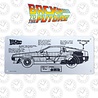 Back to the Future: DeLorean Schematic Plate Back to the Future: DeLorean Schematic Plate