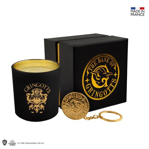 Cinereplicas Harry Potter: Gringotts Scented Candle With Keychain Cinereplicas Harry Potter: Gringotts Scented Candle With Keychain