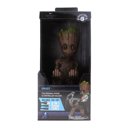 Exquisite Gaming Marvel: Guardians of the Galaxy - Toddler Groot Cable Guy Phone and Controller Stand Exquisite Gaming Marvel: Guardians of the Galaxy - Toddler Groot Cable Guy Phone and Controller Stand