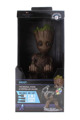 Exquisite Gaming Marvel: Guardians of the Galaxy - Toddler Groot Cable Guy Phone and Controller Stand Exquisite Gaming Marvel: Guardians of the Galaxy - Toddler Groot Cable Guy Phone and Controller Stand