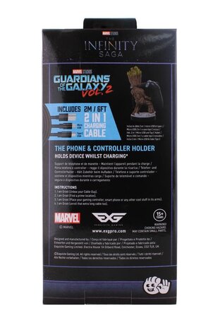 Exquisite Gaming Marvel: Guardians of the Galaxy - Toddler Groot Cable Guy Phone and Controller Stand Exquisite Gaming Marvel: Guardians of the Galaxy - Toddler Groot Cable Guy Phone and Controller Stand