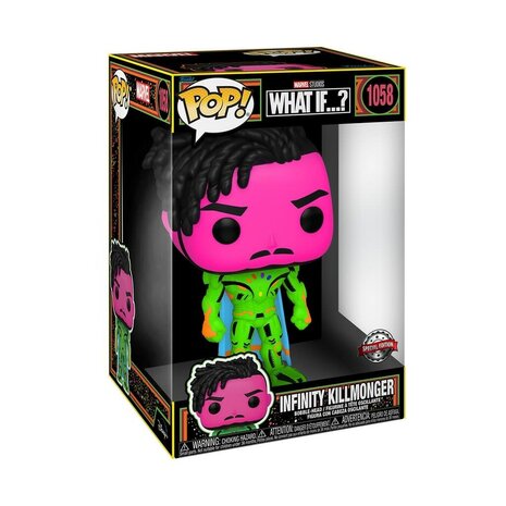 Funko Pop! Jumbo: What If - Blacklight Infinity Killmonger Funko Pop! Jumbo: What If - Blacklight Infinity Killmonger