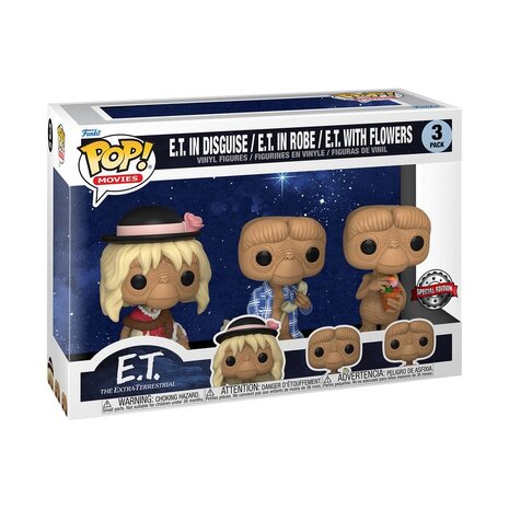 Funko Pop! Movies: E.T. 40th Anniversary - E.T. 3-Pack Funko Pop! Movies: E.T. 40th Anniversary - E.T. 3-Pack