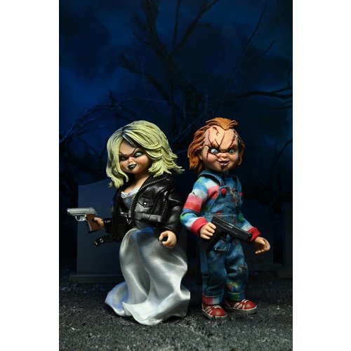 NECA Die Braut von Chucky: Chucky und Tiffany 8 Zoll bekleidete Actionfigur im 2er-Pack NECA Die Braut von Chucky: Chucky und Tiffany 8 Zoll bekleidete Actionfigur im 2er-Pack
