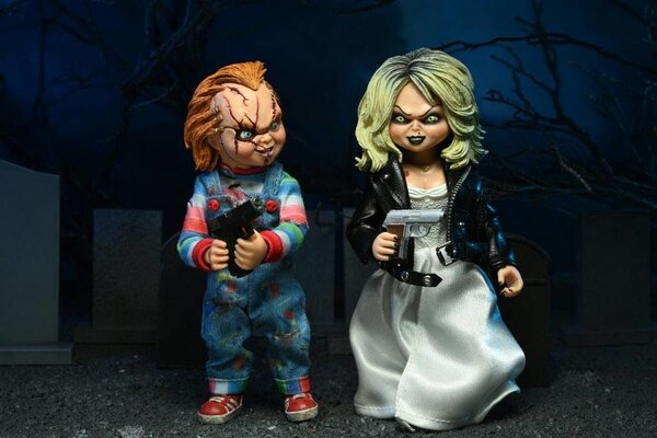 NECA Bride of Chucky: Chucky and Tiffany 8 inch Clothed Action Figure 2-Pack NECA Bride of Chucky: Chucky and Tiffany 8 inch Clothed Action Figure 2-Pack